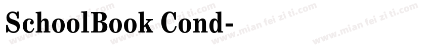 SchoolBook Cond字体转换